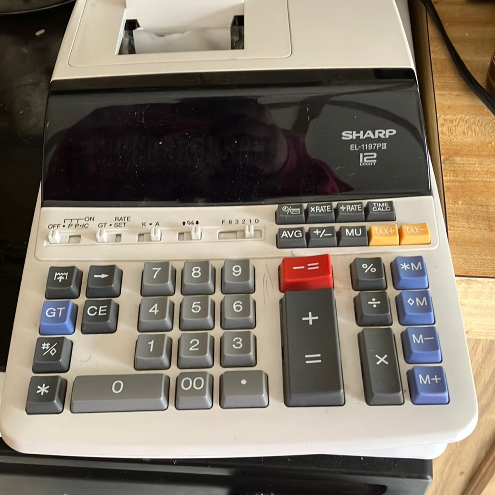 Sharp EL 1197P III digital calculator